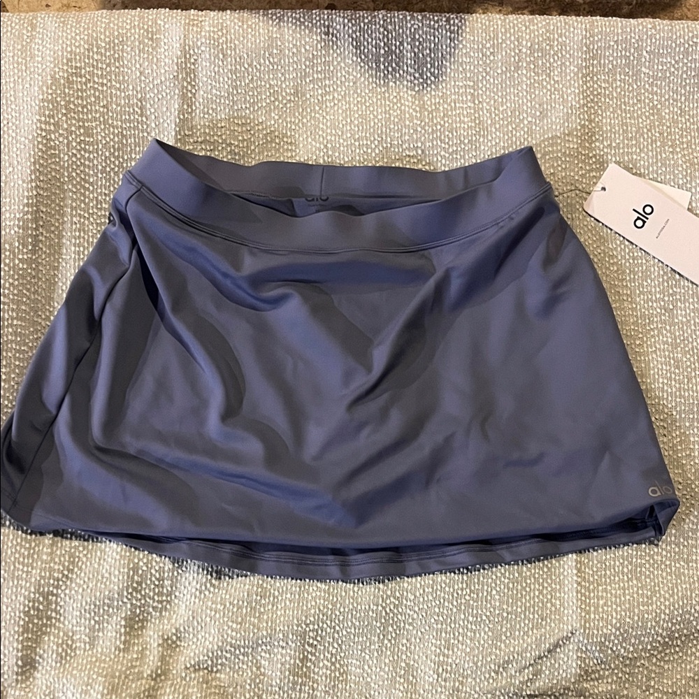 ALO Yoga Lavender Skort- infinity blue airlift timeless mini skirt- new w/ tags